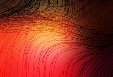 Koyu kırmızı, sarı vektör soyut düzeni. Renkli soyut çizimler ve gradyan. Tasarımının yeni yolu.