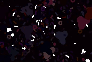 Soyut biçimlerde açık kırmızı vektör dokusu. Renkli rastgele şekillerle modern soyut illüstrasyon. İşiniz için en iyi akıllı tasarım.