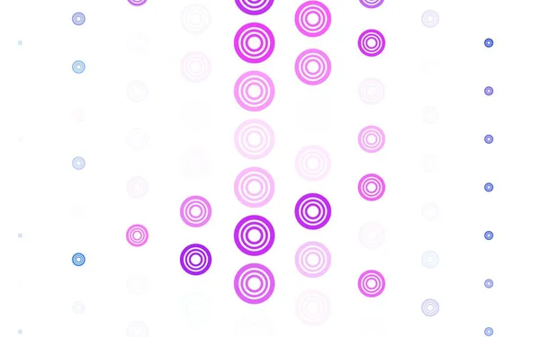Modèle Vectoriel Violet Clair Avec Des Cercles Illustration Abstraite Scintillante — Image vectorielle