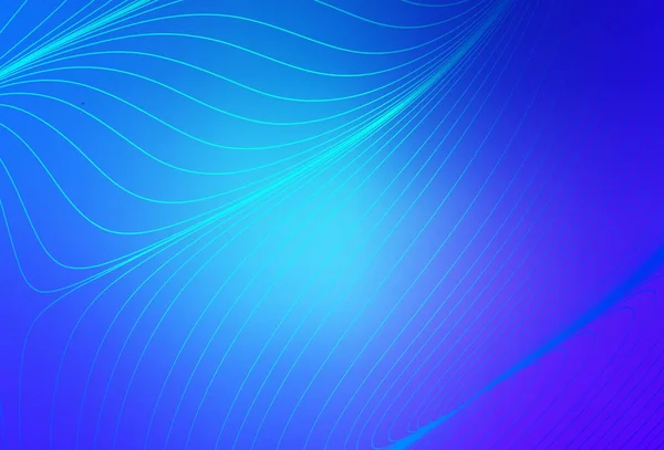 Lichtroze Blauwe Vectorachtergrond Met Gebogen Lijnen Kleurrijke Illustratie Abstracte Stijl — Stockvector