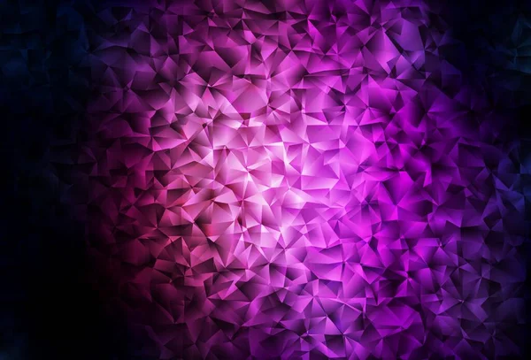Vecteur Violet Foncé Brillant Fond Triangulaire Échantillon Aux Formes Polygonales — Image vectorielle