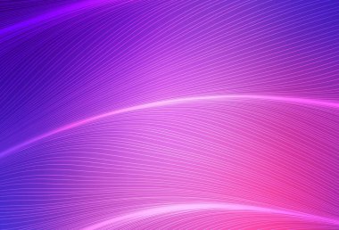 Açık Mor, pembe çizgili vektör arkaplan. Eğri şekilli yepyeni renkli bir tasvir. Marka kitabı için şık bir desen.