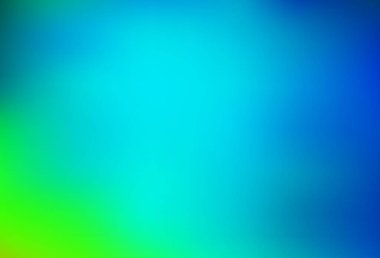 Açık mavi, yeşil vektör bulanık desen. Soyut ve gradyan renkte renkli çizimler. Tasarımının yeni yolu.