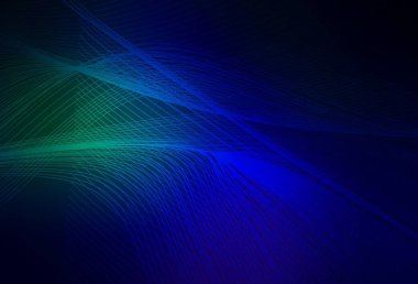 Koyu mavi, yeşil vektör soyut parlak desen. Soyut ve gradyan renkte renkli çizimler. İşiniz için en iyi bulanık tasarım..