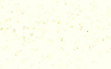 Açık kırmızı, daire şekilli sarı vektör düzeni. Bulanık yağmur damlaları olan soyut bir çizim. İş ilanınız için tasarım.