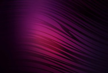 Alaycı çizgileri olan koyu pembe vektör düzeni. Eğri şekilli yepyeni renkli bir tasvir. Fikirlerin için bir örnek..