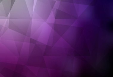 Koyu pembe vektör soyut çokgen şablon. Üçgenli parlak renkli çizimler. Dizaynınız için üçgen desen.