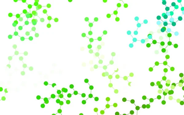 Hellgrüne Vektorvorlage Mit Struktur Künstlicher Intelligenz Abstrakte Illustration Mit Links — Stockvektor