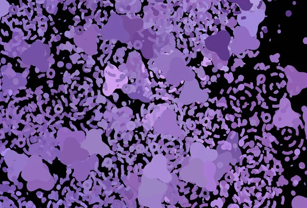 Texture Vectorielle Violet Foncé Aux Formes Abstraites Formes Chaotiques Colorées — Image vectorielle