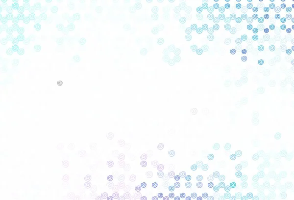Rose Clair Motif Vectoriel Bleu Avec Des Lignes Courbées Illustration — Image vectorielle
