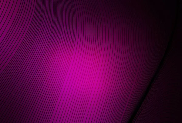 Bükülmüş çizgileri olan koyu pembe vektör deseni. Soyut ve gradyan renkte renkli çizimler. Broşürler, broşürler için doku.