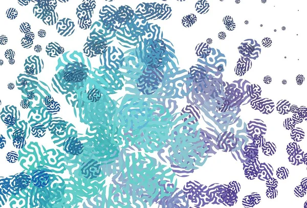 Açık pembe, kaotik şekilli mavi vektör şablonu. Modern tarzda değişen renkli kaotik formlar. Bir cep telefonu için arka plan.