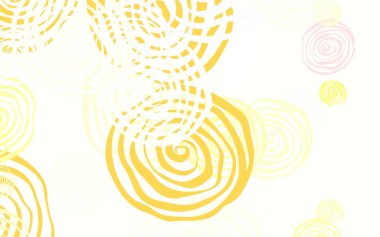 Açık Kırmızı, sarı vektör doğal arkaplan ve güller. Beyaz arka planda eskiz karalama çiçekleri. Ağ ve ambalaj için elle boyanmış tasarım.