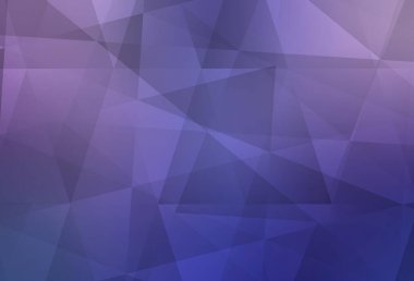 Açık Pembe, Mavi vektör çokgen çizimi. Gradyanı olan zarif parlak çokgen çizimi. İşiniz için en iyi üçgen tasarım.