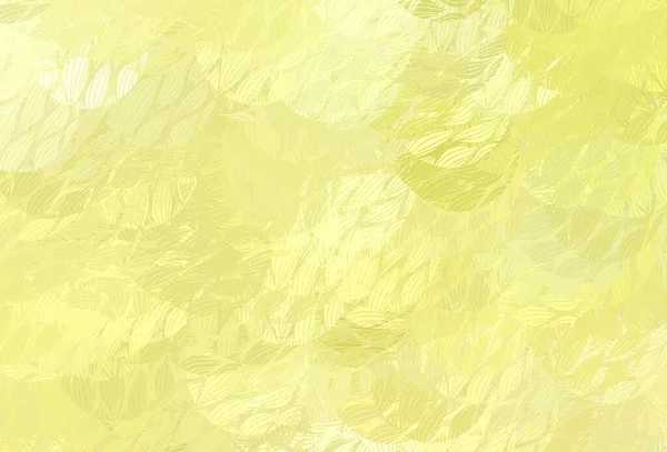 Patrón Vectorial Amarillo Claro Con Formas Aleatorias Formas Caóticas Coloridas — Vector de stock