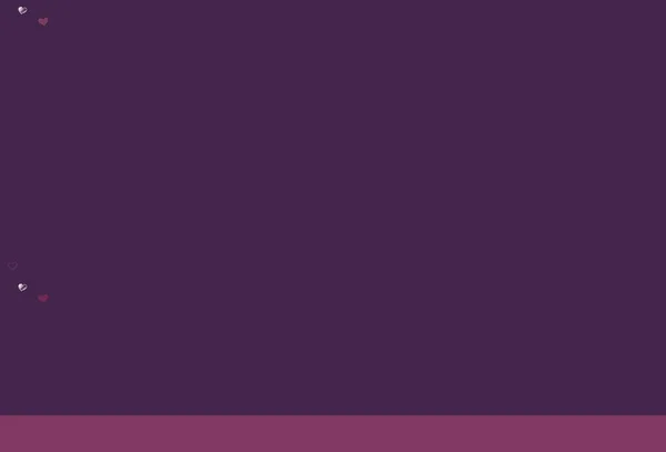 Luz Púrpura Textura Vectorial Rosa Con Corazones Encantadores Hermosos Corazones — Vector de stock