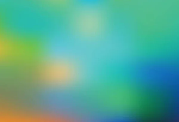 Светло Зеленый Вектор Цветного Размытия Фона Абстрактная Красочная Иллюстрация Градиентом — стоковый вектор