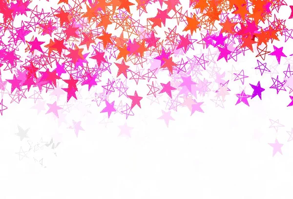 Rosa Claro Patrón Vector Rojo Con Estrellas Navidad Ilustración Decorativa — Vector de stock