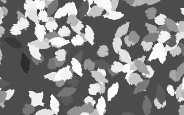 Kaotik şekilli hafif gri vektör şablonu. Modern tarzda değişen renkli kaotik formlar. Duvar kağıtları için zarif tasarım.