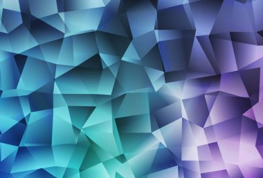 Açık Pembe, Mavi vektör çokgen arka plan. Çokgen şekilli bir örnek. Dizaynınız için üçgen desen.