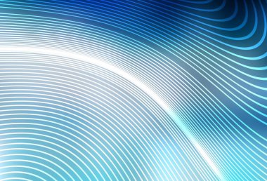 Eğri çizgileri olan açık mavi vektör deseni. Basit bir şekilde yepyeni renkli bir tasvir. İşiniz için en iyi tasarım.