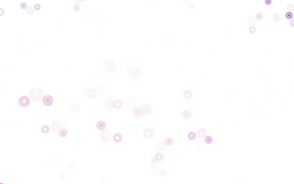 Light Purple Vector Backdrop Dots Blurred Bubbles Abstract Background Colorful — Stock Vector
