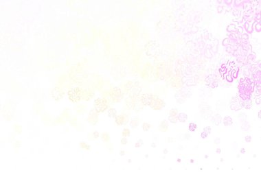 Açık pembe, rastgele şekilli sarı vektör deseni. Modern tarzda değişen renkli kaotik formlar. İşiniz için en iyi akıllı tasarım.