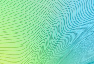 Açık mavi, çizgili yeşil vektör şablonu. Kavisli çizgilerden oluşan parlak bir illüstrasyon. Markan için yeni kompozisyon.