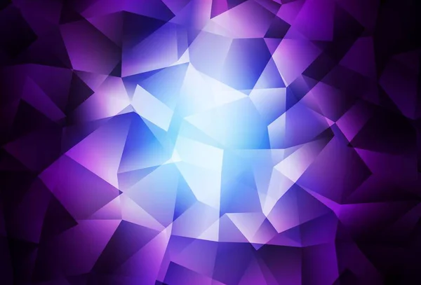 深粉色 蓝色矢量抽象马赛克图案 色彩斑斓的图解 抽象风格 三角形 全新的商业设计风格 — 图库矢量图片