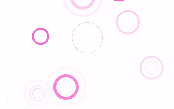 Textura Vectorial Rosa Claro Com Discos Ilustração Com Conjunto Brilhantes —  Vetores de Stock