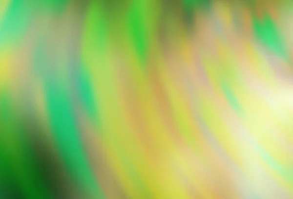 Lichtgroen Geel Vector Wazig Gekleurd Patroon Kleurrijke Abstracte Illustratie Met — Stockvector