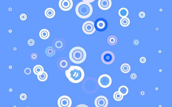 Світло Blue Векторна Текстура Дисками Сучасна Абстрактна Ілюстрація Барвистими Краплями — стоковий вектор