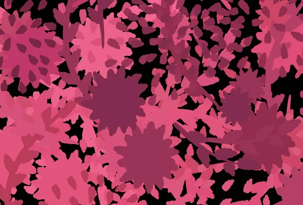 Kaotik şekilli koyu pembe vektör şablonu. Modern tarzda değişen renkli kaotik formlar. Web siteniz için basit tasarım.