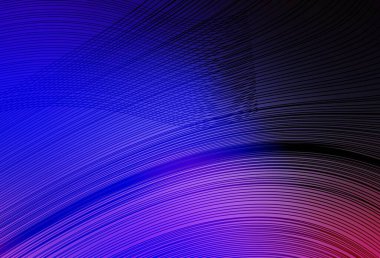 Koyu pembe, mavi vektör arkaplan ve ince çizgiler. Eğilimli soyut bir çizim. Posterler ve afişler için iş tasarımı.