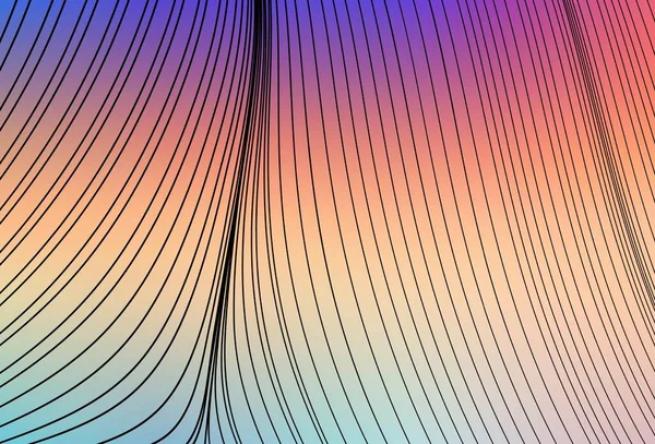 Eğimli çizgileri olan açık renkli vektör deseni. Basit bir şekilde yepyeni renkli bir tasvir. Reklamınız için yepyeni tasarım..