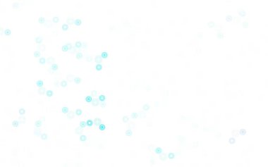 Küreli açık mavi vektör deseni. Doğa tarzında renkli baloncuklu soyut illüstrasyon. Marka kitabınız için yeni şablon.