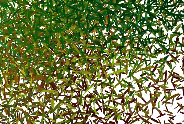 Verde Scuro Texture Vettoriale Gialla Con Linee Colorate Illustrazione Astratta — Vettoriale Stock