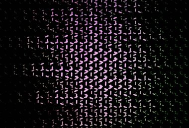 Koyu pembe, parlak çizgili yeşil vektör arkaplan. Keskin çizgili parlak renkli çizimler. Reklam, kitapçıklar, broşürler için desen.