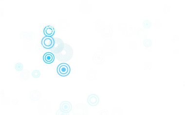 Dairesel ışık çokrenkli vektör şablonu. Doğa tarzında bulanık halkaları olan güzel renkli çizimler. Poster ve web siteleri için tasarım.