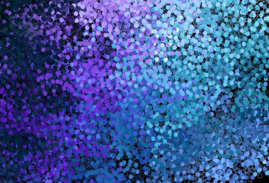 Koyu pembe, daire şekilli mavi vektör düzeni. Bulanık dekoratif tasarım baloncuklu soyut tarzda. Duvar kağıtlarının dokusu için desen.