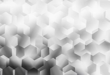 Açık gri vektör eğimli üçgen şablonu. Gradyanı olan zarif parlak çokgen çizimi. Bir markanın arkaplanı için desen.