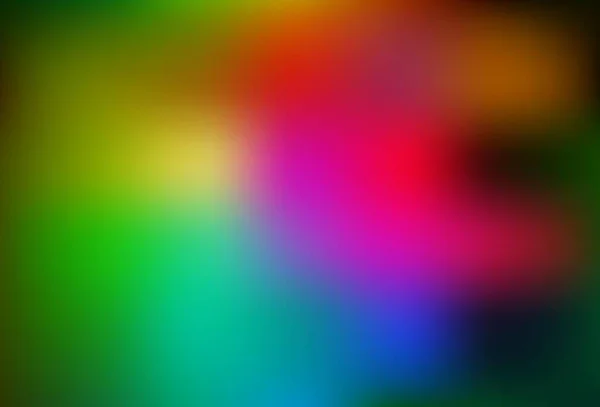 Dark Pink Green Vector Blurred Bright Texture Glitter Abstract Illustration — Stock Vector