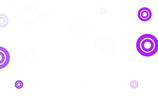 Светло Фиолетовый Векторный Фон Пузырями Абстрактная Иллюстрация Цветными Пузырями Стиле — стоковый вектор
