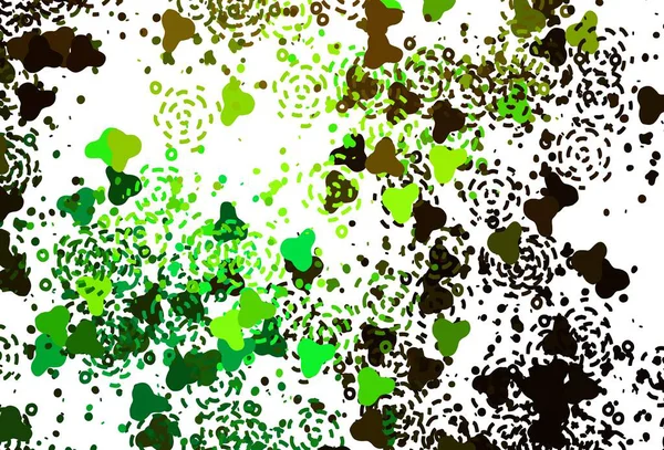 Modèle Vectoriel Vert Clair Avec Des Formes Aléatoires Illustration Colorée — Image vectorielle