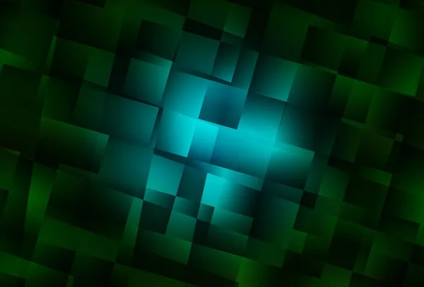 Темно Зелений Векторний Фон Ромбом Декоративний Дизайн Абстрактному Стилі Прямокутниками — стоковий вектор