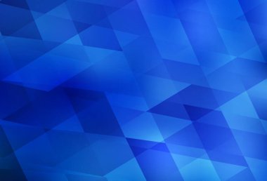 Açık mavi vektör deseni kare biçiminde. Soyut stil ve dikdörtgenlerle dekoratif tasarım. Reklamlar için desen.