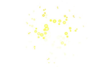 Disklerle açık sarı vektör dokusu. Doğa tarzında renkli baloncuklu soyut illüstrasyon. Marka kitabınız için yeni şablon.