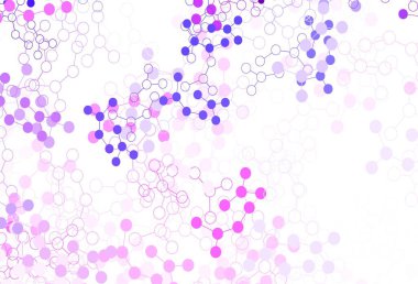 Açık Pembe, yapay zeka yapısına sahip mavi vektör şablonu. Yapay zekanın bağlantı ve noktalarıyla soyut illüstrasyon. Poster ve teknoloji sembolü.