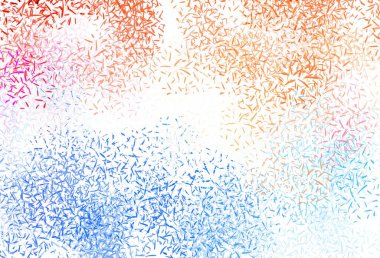 Açık pembe, düz çizgileri olan mavi vektör arkaplan. Renkli çubuklarla, soyut çizimler. Meşgul web siteleriniz için şablon.