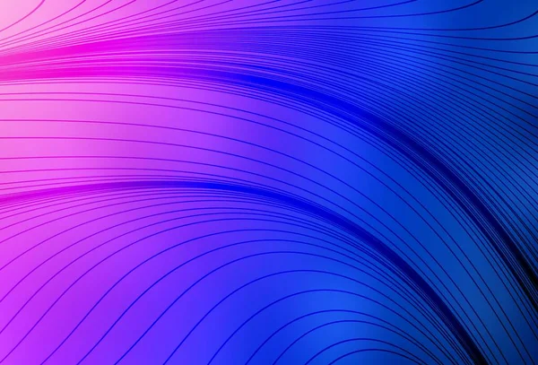 浅粉色 蓝色矢量布局与弯曲的线条 一个全新的彩色插图在简单的风格 网站的摘要设计 — 图库矢量图片